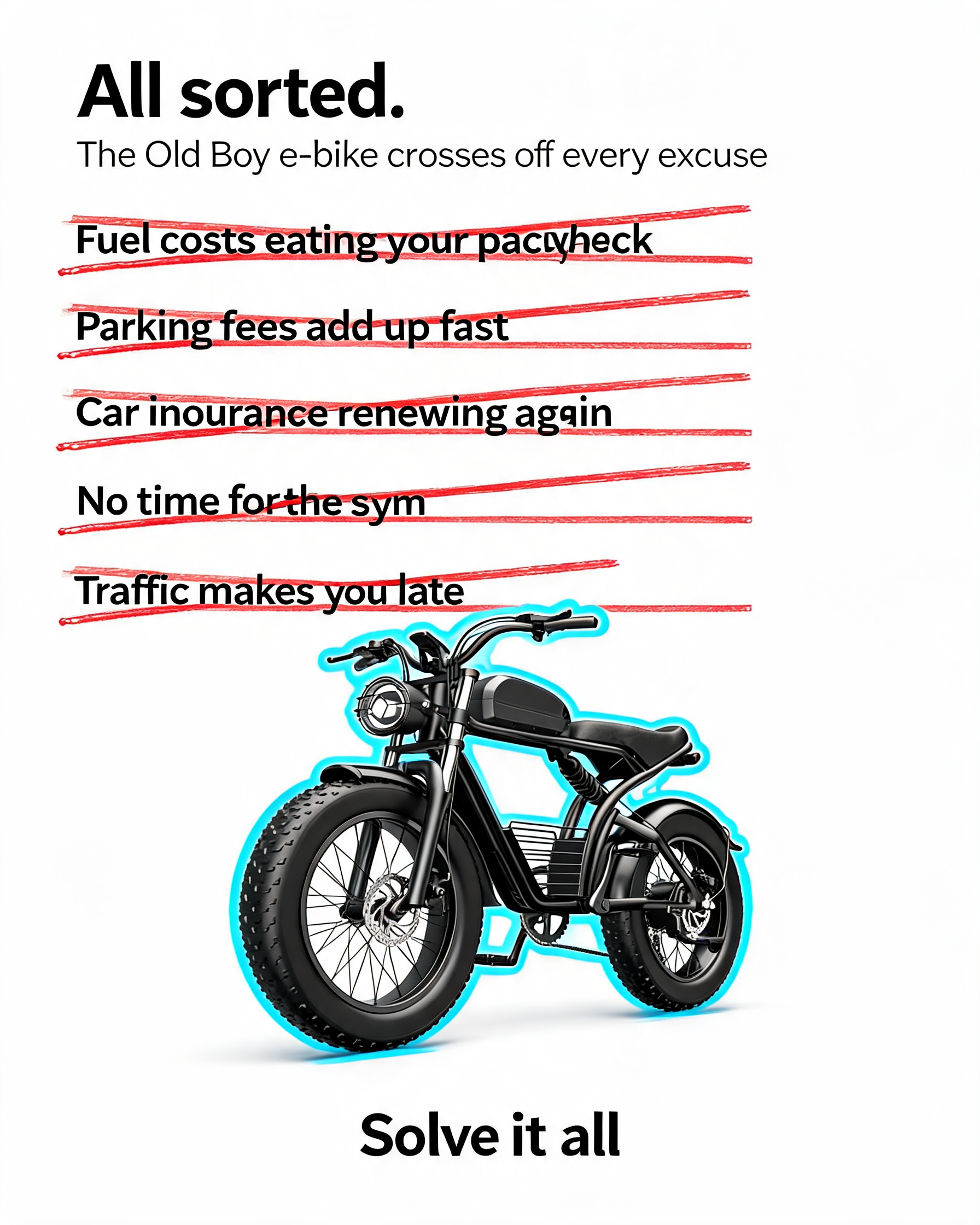 Old Boy e-bike comparison ad